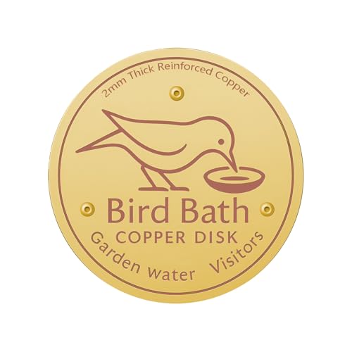 Vogeltränke Kupferscheibe, 2 mm verstärkt, 99,99 % reines Kupfer, universell passend für Vogeltränke im Freien, sichere und saubere Vogeltränke, reinigt das Wasser das ganze Jahr über Vogeltränke Kupferscheibe, 2 mm verstärkt, 99,99 % reines Kupfer, universell passend für Vogeltränke im Freien, sichere und saubere Vogeltränke, reinigt das Wasser das ganze Jahr über von SAMIQU