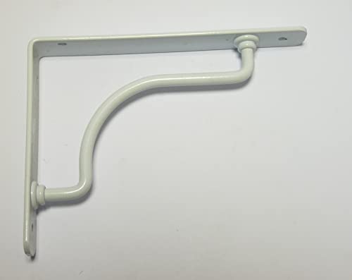 Regalstütze Cometa 13 cm aus weiß lackiertem Stahl von SAMIT ITALIA