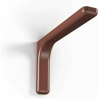 Samit - Paket 2 verchromte Zinkstahl -Stützklammern mit plastischer Abdeckung zum Befestigen der Wandregale - DarkRed12 cm - DarkRed von SAMIT