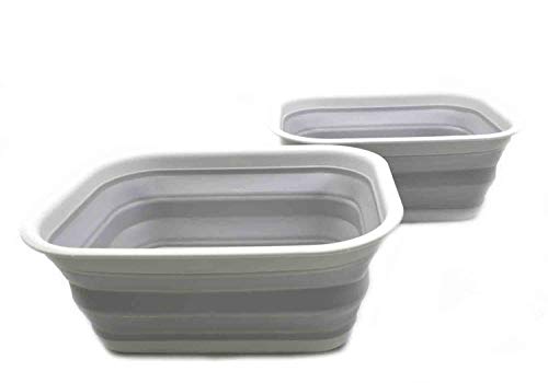 SAMMART 15L Set of 2 Collapsible Tub (Grau/Grau, 2) von SAMMART
