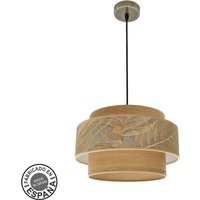 ABRILA AKUNADECOR Golden Samoa Pendelleuchte 1 Leuchte mit doppeltem Lampenschirm von SAMOA