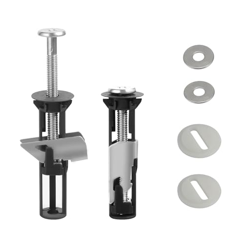 SAMODRA Toilettensitz Schraubensatz Wartung Zubehör Edelstahlmutter Schraube Europäische Universalschraube für Toilettensitze 2 Stück von SAMODRA