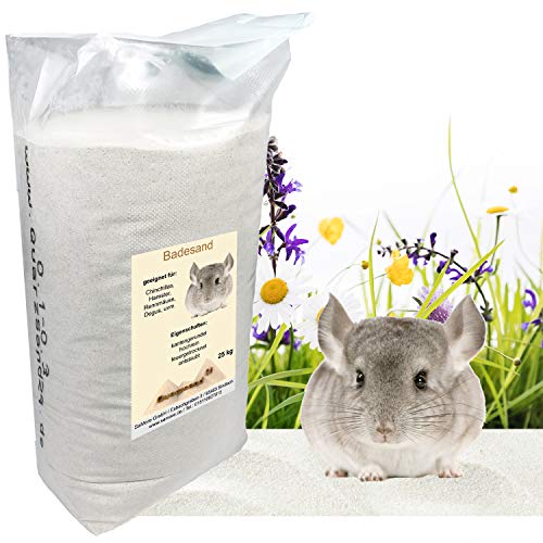 Samore 25 KG Chinchillasand Badesand Hamster Degus Rennmäuse hochrein samtweich von Samore