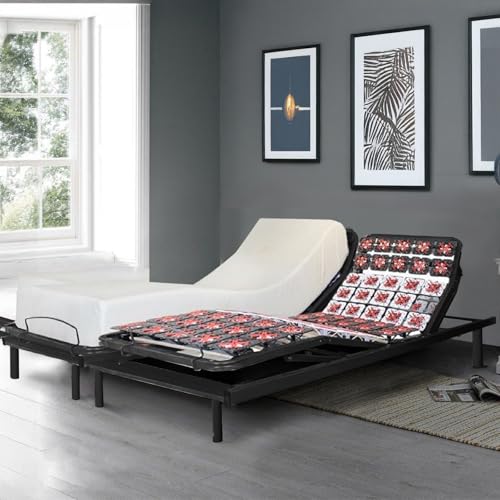 SAMPUR - Entspannungspaket: Lattenrost & Matratze aus Memory-Schaum | orthopädisch mit verstellbaren Füßen | Einbau in einen Bettgestell | 5 Liegepositionen (180 x 200 cm) von SAMPUR