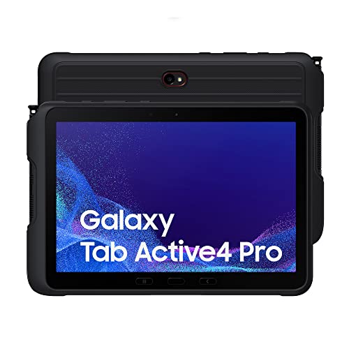 Samsung Galaxy Tab Active4 Pro 5G Enterprise Edition, robustes 10,1 Zoll Android Tablet, 128 GB, 7.600 mAh Akku, Business Tablet, Black von Samsung B2B Hub