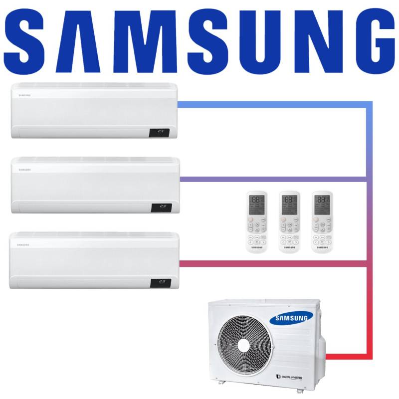 Samsung Multisplit 3x Wind-Free Exklusiv AR 07 Wandgerät 2,0 kW... von SAMSUNG