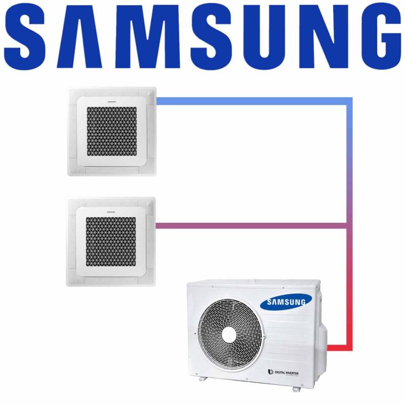 Samsung Multisplit Set 2x AJ 026 Mini Deckenkassette 2.6 kW mit... von SAMSUNG