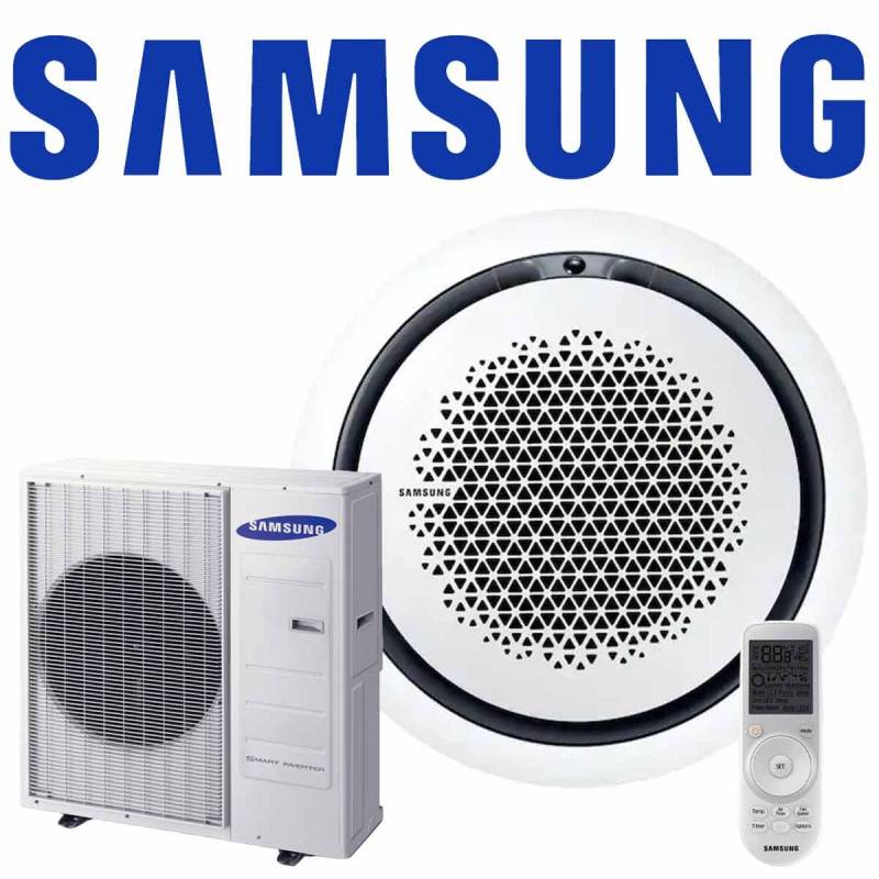 Samsung Singlesplit Set AC 140 WindFree 360° rund Kassette in weiß... von SAMSUNG