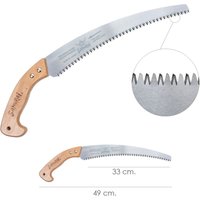 Gebogener Samurai Sägeholzgriff 330 mm. von SAMURAI