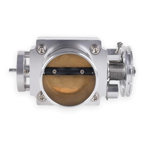 Drosselklappengehäuse Universal 70mm 2,75 Zoll High Flow Legierung Aluminium CNC Billet Einlassdrosselklappengehäuse RS-THB192 Drosselklappe(Silber) von SAMWDK