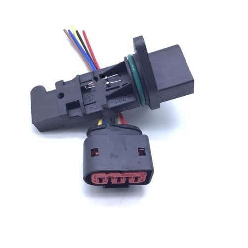 Luftqualitätssensor Fürs Auto Für Quattro Für TT 2000 2001 1.8L Luftmassenmesser MAF Sensor 06A906461D 0280218032(Sensor and Plug) von SAMWDK