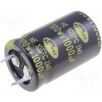 Elektrolytkondensator 1000uf 100vdc 105ºc 22x35mm 2 Pin 1000mf100v22x35 von SAMWHA