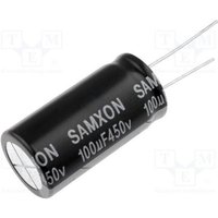 Elektrolytkondensator 100uF 450Vdc Größen 18x40mm Radial von SAMWHA