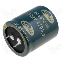Samwha - Elektrolytkondensator 4700uF 100Vdc Größe 35x40mm 2pin von SAMWHA
