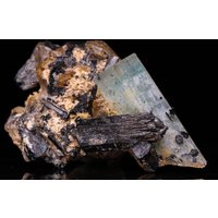 Aquamarin, Turmalin Und Rauchquarz, Erongo Mnt Region, Namibia von SAMineralShop