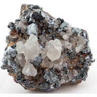 Calcit On Hematit Cluster, N'chwaning Ii, Südafrika Calcit On Hematit Cluster, N'chwaning Ii, Südafrika von SAMineralShop