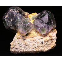 Fluorit Und Moskau Auf Matrix, Erongo Mnt Region, Namibia von SAMineralShop