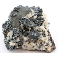 Hämatit Und Calcit Auf Matrix, N'chwaning Ii, Südafrika Hämatit Und Calcit Auf Matrix, N'chwaning Ii, Südafrika von SAMineralShop