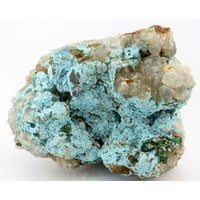 Samtiger Silbriger Shattuckit in Einem Quarz Vug, Tantara Mine, Kongo von SAMineralShop