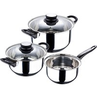 SAN IGNACIO Topfset PALMA silber Edelstahl 5 tlg. von SAN IGNACIO
