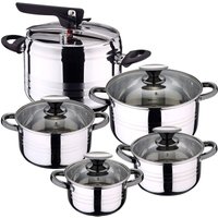San Ignacio - Set von 5 l Schnellkochtopf sip duna + Kochgeschirr 8 Stück sip von SAN IGNACIO
