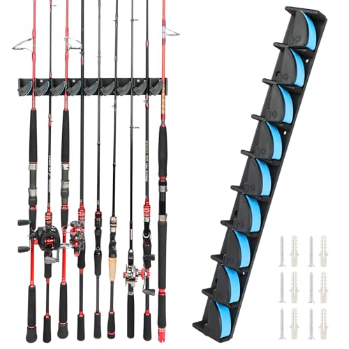 SAN LIKE Rutenständer Angelrutenhalter, Angelrutenständer Wandhalterung Rutenstnder für 9 Angelruten, Angelrutenhalter Wand Vertikale Perfekt für Rutensortieren SAN LIKE Rutenständer Angelrutenhalter, Angelrutenständer Wandhalterung Rutenstnder für 9 Angelruten, Angelrutenhalter Wand Vertikale Perfekt für Rutensortieren von SAN LIKE