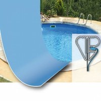 360 cm runde Poolabdeckung mit H150 cm Blau 0,6 mm von SAN MARCO