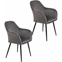 Sessel mit anthrazitfarbenem Samtbezug und schwarzen Eisenbeinen 2 Sessel von SAN MARCO