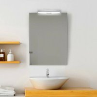Umkehrbarer Badezimmerspiegel mit LED-Lampe 70x50 cm Spiegel mit Lampe von SAN MARCO