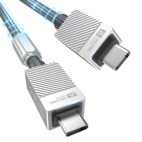 SAN ZANG MASTER 20Gbps USB C auf USB C Kabel für USB 3.2 Gen 2 Kabel, 240W 48V/5A PD3.1 Ladekabel, 4k@60 Hz Displayport-Kabel Video, 240 W Schnellladung, 20 Gbit/s Datenübertragungskabel 0,5 m, Grün SAN ZANG MASTER 20Gbps USB C auf USB C Kabel für USB 3.2 Gen 2 Kabel, 240W 48V/5A PD3.1 Ladekabel, 4k@60 Hz Displayport-Kabel Video, 240 W Schnellladung, 20 Gbit/s Datenübertragungskabel 0,5 m, Grün von SAN ZANG MASTER