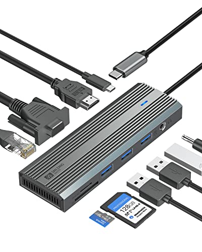 SAN ZANG MASTER 10-in-1 USB C Hub, Docking Station with HDMI Adapter, Ethernet, 100W PD Charging, 3X USB 3.0 Ports for Laptop SAN ZANG MASTER 10-in-1 USB C Hub, Docking Station with HDMI Adapter, Ethernet, 100W PD Charging, 3X USB 3.0 Ports for Laptop von SAN ZANG MASTER