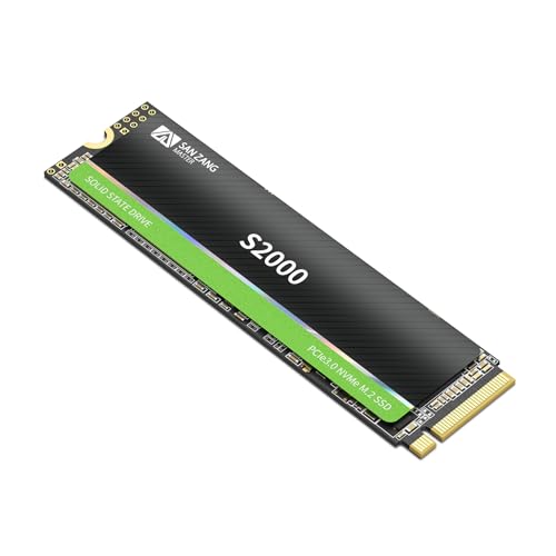 SAN ZANG MASTER M.2 SSD 128GB NVMe PCIe Gen3x4 2280 Interne SSD, Bis zu 1700MB/s Lesen, 3D NAND TLC Flash, Kompatibel mit Laptop und PC Raspberry Pi 5, S2000 von SAN ZANG MASTER