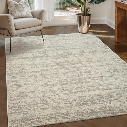 SANAT Oslo Teppich für das Wohnzimmer - Teppich mit modernem Design, Geeignet für Wohnzimmer, Flur, Esszimmer, Schlafzimmer, Küche und Kinderzimmer - Creme, Größe: 200 x 290 cm von SANAT