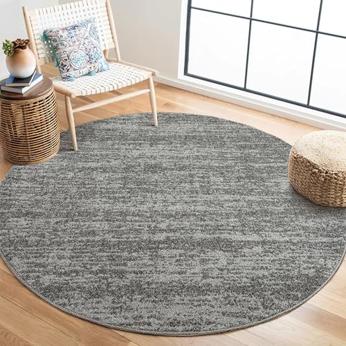 SANAT Oslo Teppich für das Wohnzimmer - Teppich mit modernem Design, Geeignet für Wohnzimmer, Flur, Esszimmer, Schlafzimmer, Küche und Kinderzimmer - Grau, Größe: 80 cm Rund SANAT Oslo Teppich für das Wohnzimmer - Teppich mit modernem Design, Geeignet für Wohnzimmer, Flur, Esszimmer, Schlafzimmer, Küche und Kinderzimmer - Grau, Größe: 80 cm Rund von SANAT