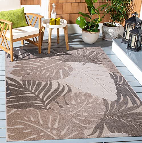 SANAT Outdoor Teppich Wetterfest - Outdoorteppiche für den Innen und Außenbereich, Balkon Teppich Wasserabweisend, Strapazierfähige Teppiche für Terrasse Garten und Wohnzimmer, Beige 240 x 330 cm von SANAT