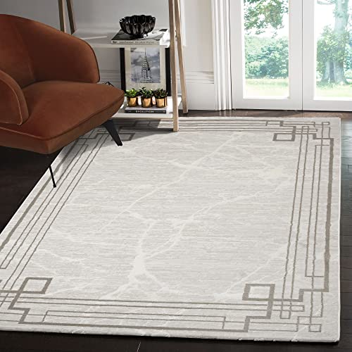 SANAT Teppiche für Wohnzimmer - Harmony - Kurzflor Teppich, Geeignet für Flur, Esszimmer, Schlafzimmer, Küche und Kinderzimmer Öko-Tex 100 Zertifizier - Klassisch-Beige, 120X160 cm von SANAT