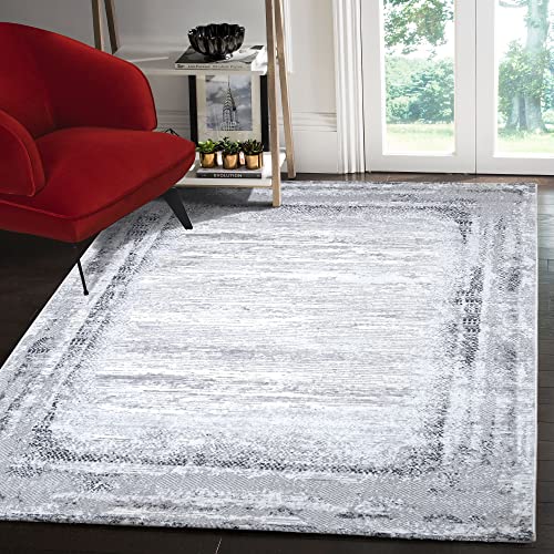 SANAT Teppiche für Wohnzimmer - Harmony - Kurzflor Teppich, Geeignet für Flur, Esszimmer, Schlafzimmer, Küche und Kinderzimmer Öko-Tex 100 Zertifizier - Natürlich-Hellgrau, 200X280 cm von SANAT