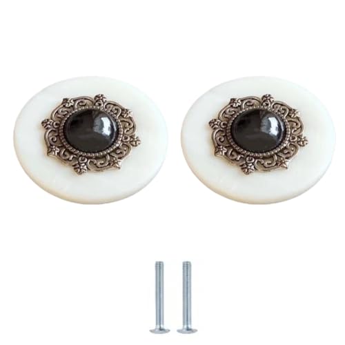 2 Stücke Natürliche Shell Griff 40 * 27mm Für Schrank Kleiderschrank Tür Schublade Schwarz von SANCHAKOU