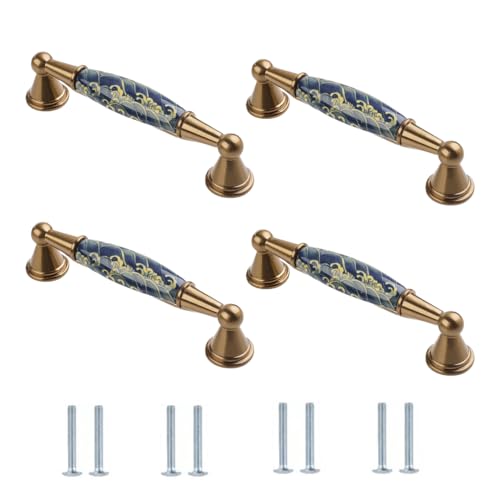 Keramikgriff 4 Stück Keramik Schrank Kleiderschrank Schuhschrank Schubladengriffe 115 * 20 * 26mm von SANCHAKOU