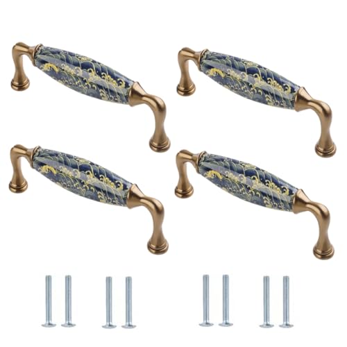 Möbelknöpfe 4 Stück Keramik Schrank Kleiderschrank Schuhschrank Schubladengriffe 106 * 24 * 40mm von SANCHAKOU