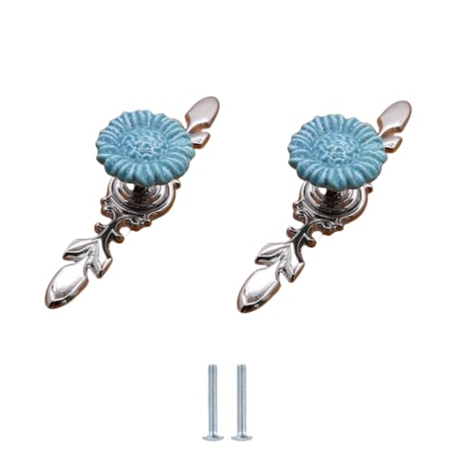 Möbelknöpfe Vintage 2 Stück Blaue Keramikgriffe Für Schränke Schubladen Kleiderschränke Runde Zinklegierung Einlochknöpfe Sonnenblume Klein Möbelknöpfe Vintage 2 Stück Blaue Keramikgriffe Für Schränke Schubladen Kleiderschränke Runde Zinklegierung Einlochknöpfe Sonnenblume Klein von SANCHAKOU