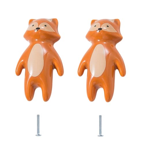 SANCHAKOU Keramik Moebelknopf 2 Stücke Kinderzimmer Schranktür Schubladengriff Bunte Mini Keramikknöpfe Fuchs SANCHAKOU Keramik Moebelknopf 2 Stücke Kinderzimmer Schranktür Schubladengriff Bunte Mini Keramikknöpfe Fuchs von SANCHAKOU