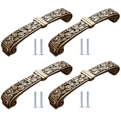 SANCHAKOU Keramik Schrankknäufe 4 Stück Schubladengriffe Aus Keramik Im Chinesischen Stil Zinklegierung Gelb Antike Für Kleiderschrank Schranktürgriffe 128mm SANCHAKOU Keramik Schrankknäufe 4 Stück Schubladengriffe Aus Keramik Im Chinesischen Stil Zinklegierung Gelb Antike Für Kleiderschrank Schranktürgriffe 128mm von SANCHAKOU