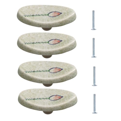 SANCHAKOU Keramik Türgriffe 4 Stück Keramikgriffe Im Chinesischen Stil Für Schränke Kleiderschränke Haushaltswaren 75 X 37mm Rosa SANCHAKOU Keramik Türgriffe 4 Stück Keramikgriffe Im Chinesischen Stil Für Schränke Kleiderschränke Haushaltswaren 75 X 37mm Rosa von SANCHAKOU