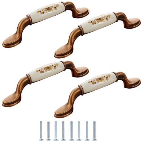 SANCHAKOU Keramikknäufe 4 Stück Keramikgriffe Für Schränke Schuhe Schubladen Schränke Türknöpfe Hardware Jinhua SANCHAKOU Keramikknäufe 4 Stück Keramikgriffe Für Schränke Schuhe Schubladen Schränke Türknöpfe Hardware Jinhua von SANCHAKOU
