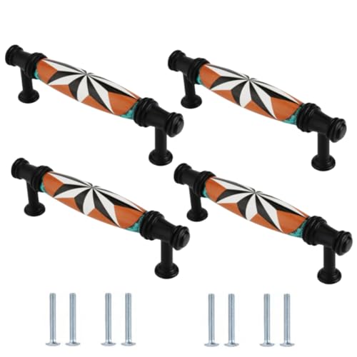 SANCHAKOU Keramikknäufe 4 Stücke Smaragd Keramik Muster Kleiderschrank Griffe Schublade Zieht Rund 120 * 38mm SANCHAKOU Keramikknäufe 4 Stücke Smaragd Keramik Muster Kleiderschrank Griffe Schublade Zieht Rund 120 * 38mm von SANCHAKOU