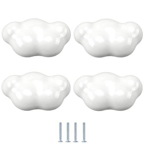 SANCHAKOU Möbelknöpfe Vintage 4 Stück Bunte Helle Wolkensterne Aus Keramik Für Kleiderschrank Schublade Möbelgriffe Weiße Wolken SANCHAKOU Möbelknöpfe Vintage 4 Stück Bunte Helle Wolkensterne Aus Keramik Für Kleiderschrank Schublade Möbelgriffe Weiße Wolken von SANCHAKOU