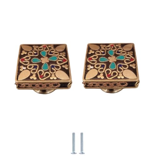 SANCHAKOU Schranktürknöpfe 2 Stück Schrankknöpfe Kleiderschrank Schubladengriff Aus Legierung Blaugold 30 * 24mm SANCHAKOU Schranktürknöpfe 2 Stück Schrankknöpfe Kleiderschrank Schubladengriff Aus Legierung Blaugold 30 * 24mm von SANCHAKOU