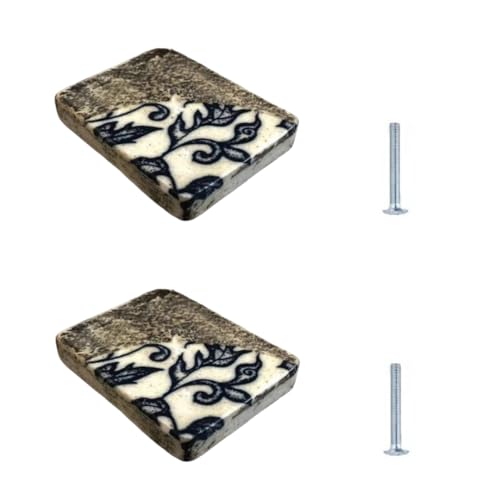 SANCHAKOU Schubladenknopf 2 Stück Keramikgriffe Im Chinesischen Stil Für Schrankschubladen 52 X 40mm B Stil SANCHAKOU Schubladenknopf 2 Stück Keramikgriffe Im Chinesischen Stil Für Schrankschubladen 52 X 40mm B Stil von SANCHAKOU