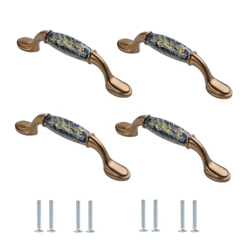 Schrankgriffe 4 Stück Keramik Schrank Kleiderschrank Schuhschrank Schubladengriffe 145 * 20 * 34mm von SANCHAKOU